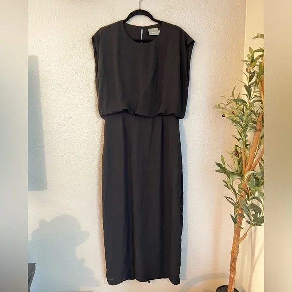 backless black dress casual Ace Of Hearts Backless Maxi Dress Black Petite main image 0